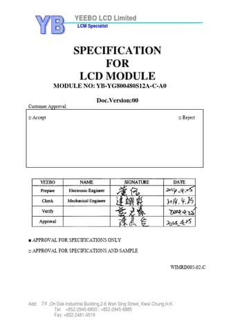  Datasheet Preview Page 1