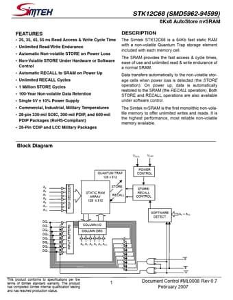  Datasheet Preview Page 1
