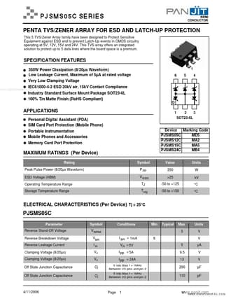  Datasheet Preview Page 1