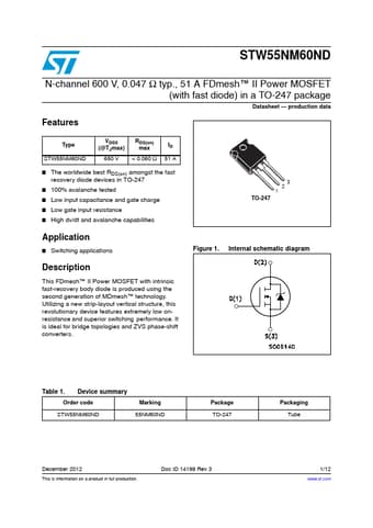  Datasheet Preview Page 1