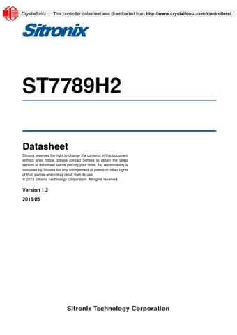  Datasheet Preview Page 1