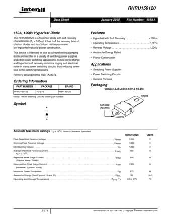  Datasheet Preview Page 1