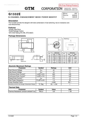  Datasheet Preview Page 1