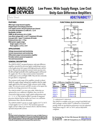  Datasheet Preview Page 1
