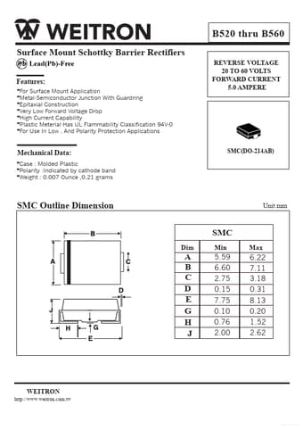  Datasheet Preview Page 1