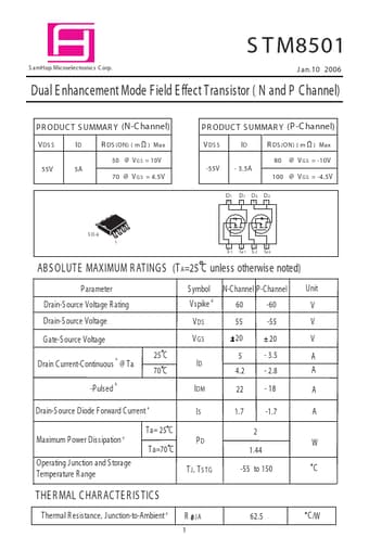  Datasheet Preview Page 1