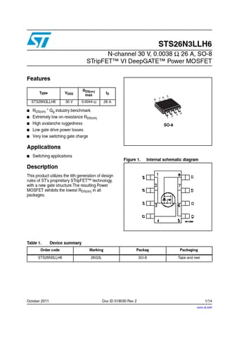  Datasheet Preview Page 1