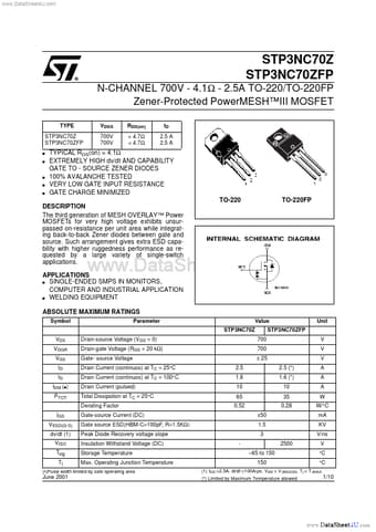  Datasheet Preview Page 1
