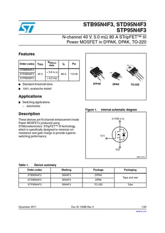  Datasheet Preview Page 1