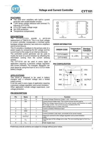  Datasheet Preview Page 1