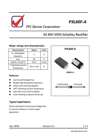  Datasheet Preview Page 1