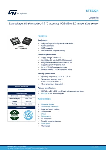  Datasheet Preview Page 1