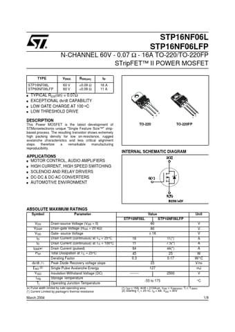  Datasheet Preview Page 1