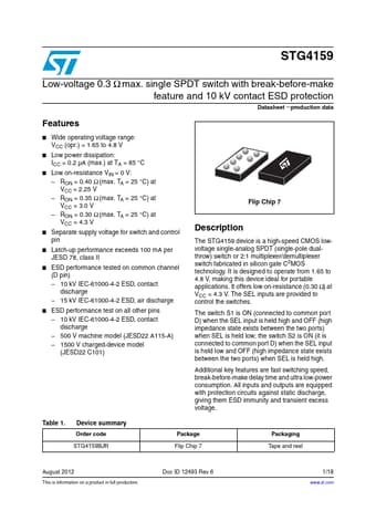 Datasheet Preview Page 1