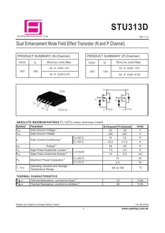  Datasheet Preview Page 1