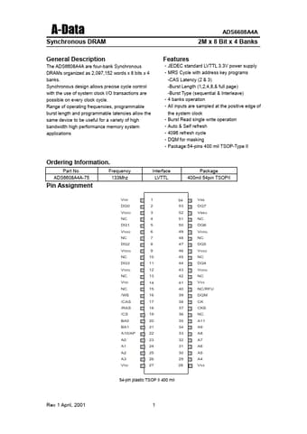  Datasheet Preview Page 1