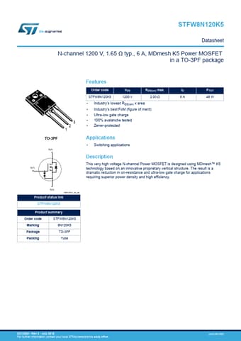  Datasheet Preview Page 1