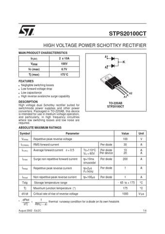  Datasheet Preview Page 1