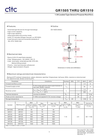  Datasheet Preview Page 1