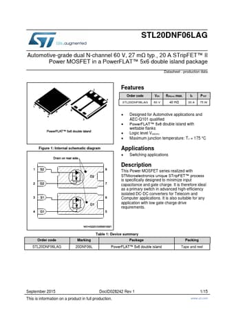  Datasheet Preview Page 1