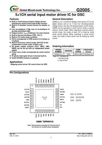  Datasheet Preview Page 1