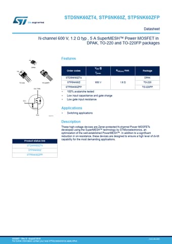  Datasheet Preview Page 1