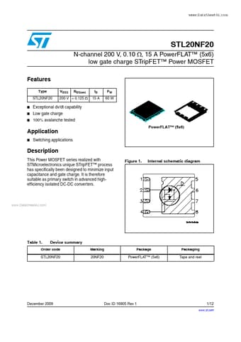  Datasheet Preview Page 1