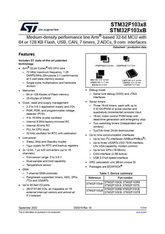  Datasheet Preview Page 1