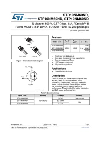 Datasheet Preview Page 1