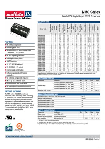  Datasheet Preview Page 1