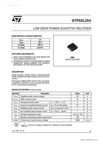  Datasheet Preview Page 1