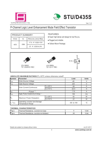  Datasheet Preview Page 1