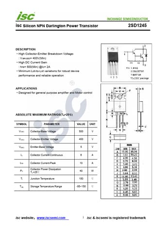  Datasheet Preview Page 1