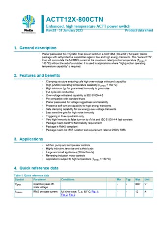  Datasheet Preview Page 1