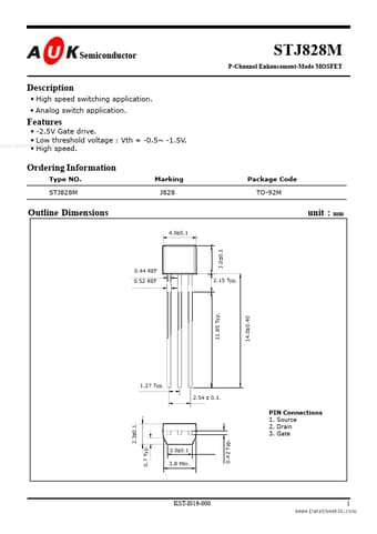  Datasheet Preview Page 1