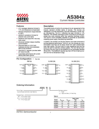  Datasheet Preview Page 1