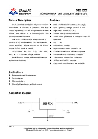  Datasheet Preview Page 1