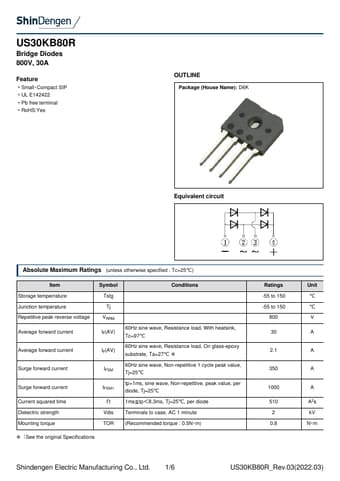  Datasheet Preview Page 1