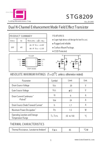  Datasheet Preview Page 1