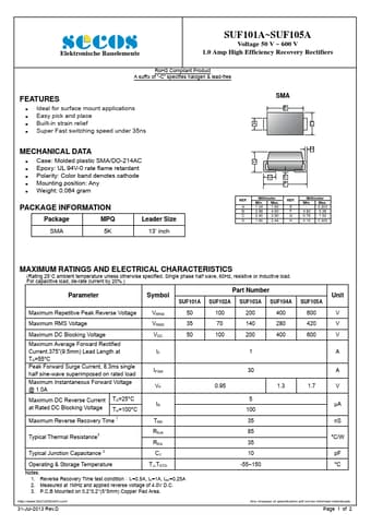  Datasheet Preview Page 1