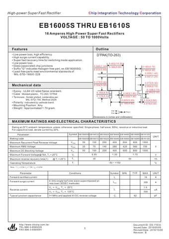  Datasheet Preview Page 1