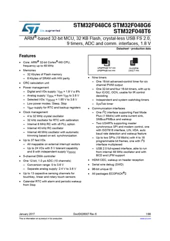  Datasheet Preview Page 1