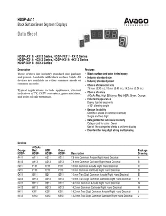  Datasheet Preview Page 1