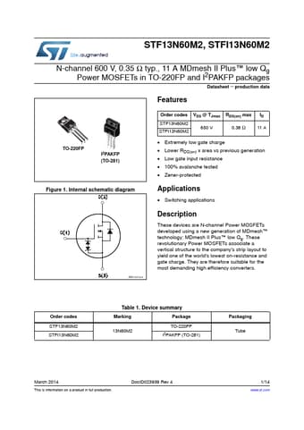  Datasheet Preview Page 1
