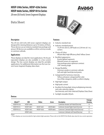  Datasheet Preview Page 1