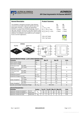  Datasheet Preview Page 1