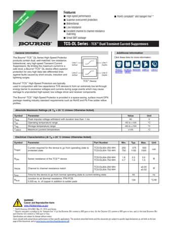  Datasheet Preview Page 1
