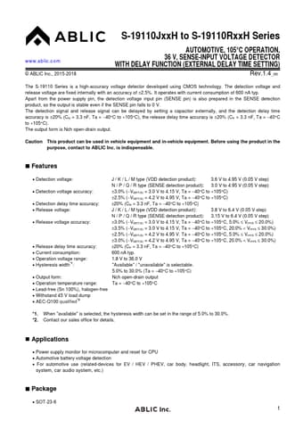  Datasheet Preview Page 1
