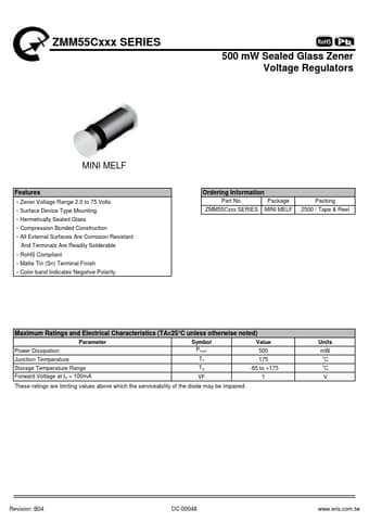  Datasheet Preview Page 1