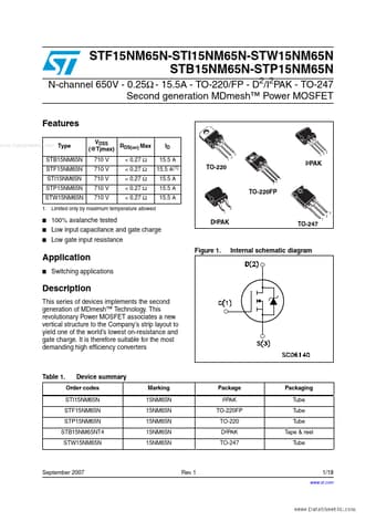  Datasheet Preview Page 1
